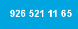 926 521 11 65 926 521 11 65